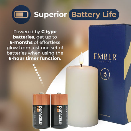 Ember™ Signature Ivory LED Candle