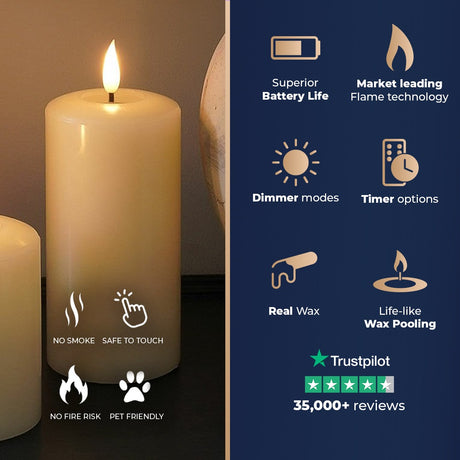 Ember™ Signature Ivory LED Candle