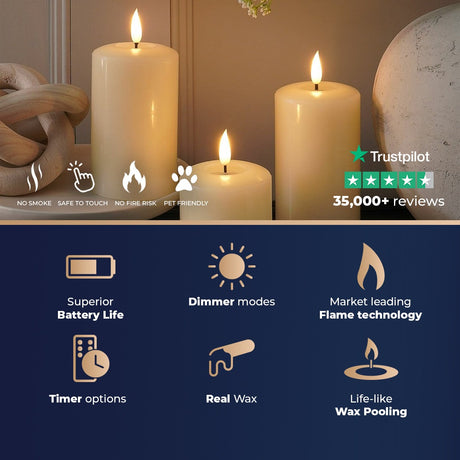 Ember™ Signature Ivory LED Candle