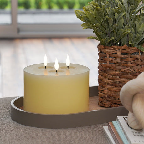 Ember™ Ivory Triple Wick LED Candle