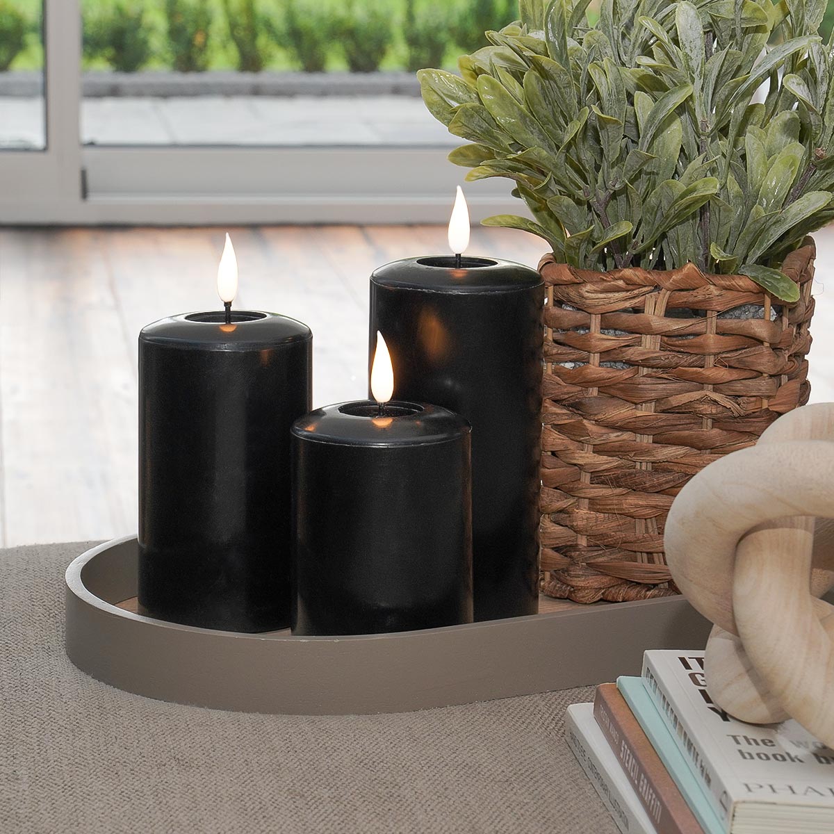 Ember™ Signature Black LED Candle