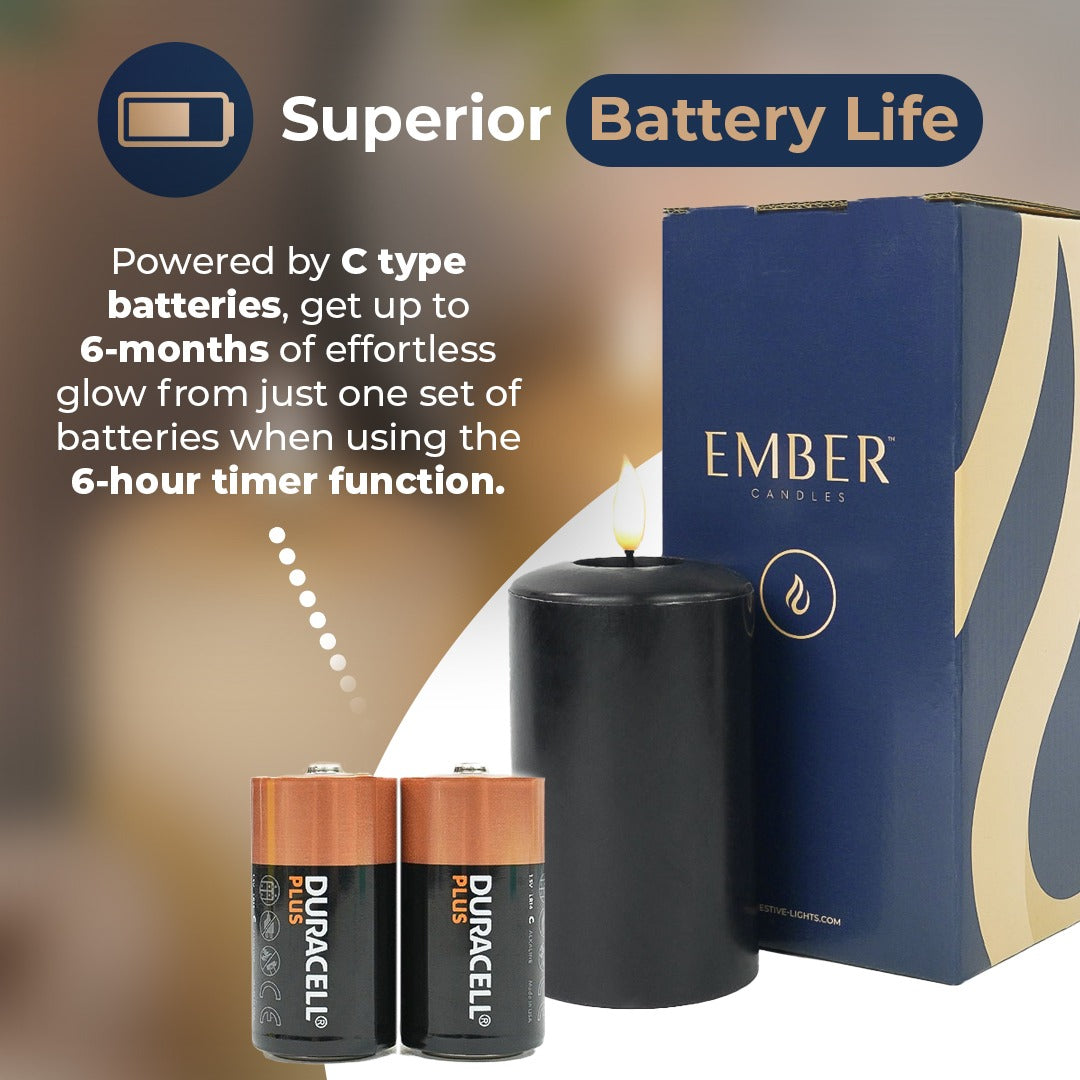 Ember™ Signature Black LED Candle