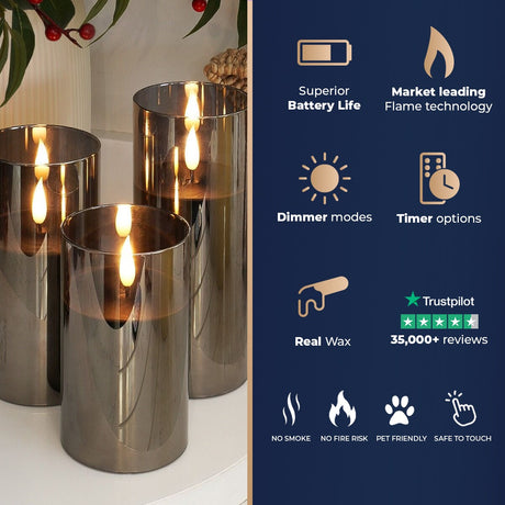 Ember™ Signature Black LED Candle