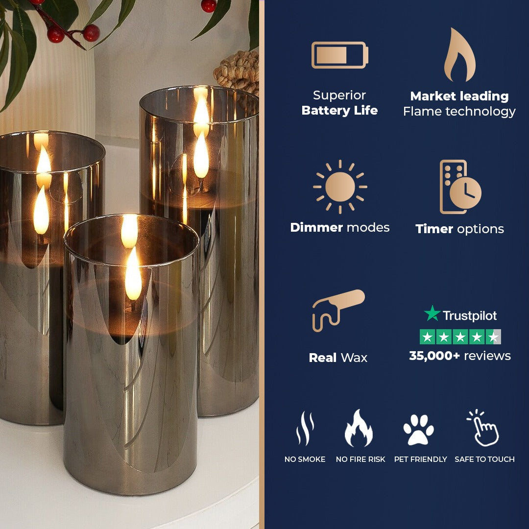 Ember™ Signature Black LED Candle