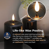 Ember™ Signature Black LED Candle
