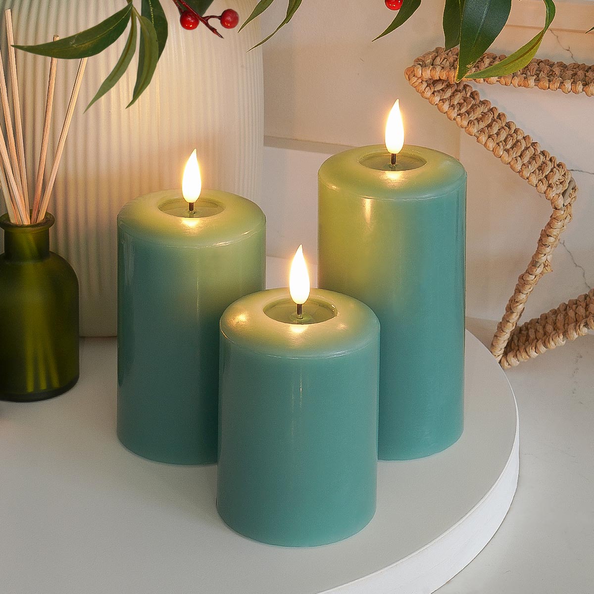 Ember™ Signature Sage Green LED Candle