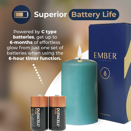 Ember™ Signature Sage Green LED Candle