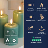 Ember™ Signature Sage Green LED Candle