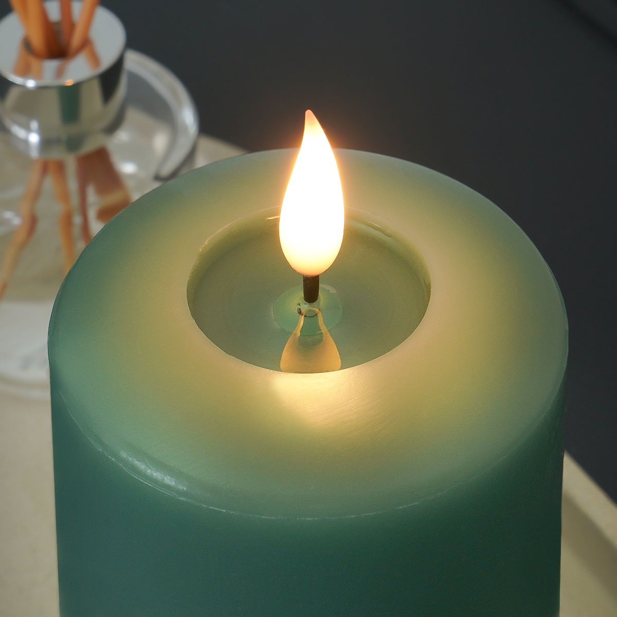 Ember™ Signature Sage Green LED Candle