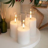 Ember™ Glass Hurricane LED Candle