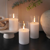 Ember™ Glass Hurricane LED Candle