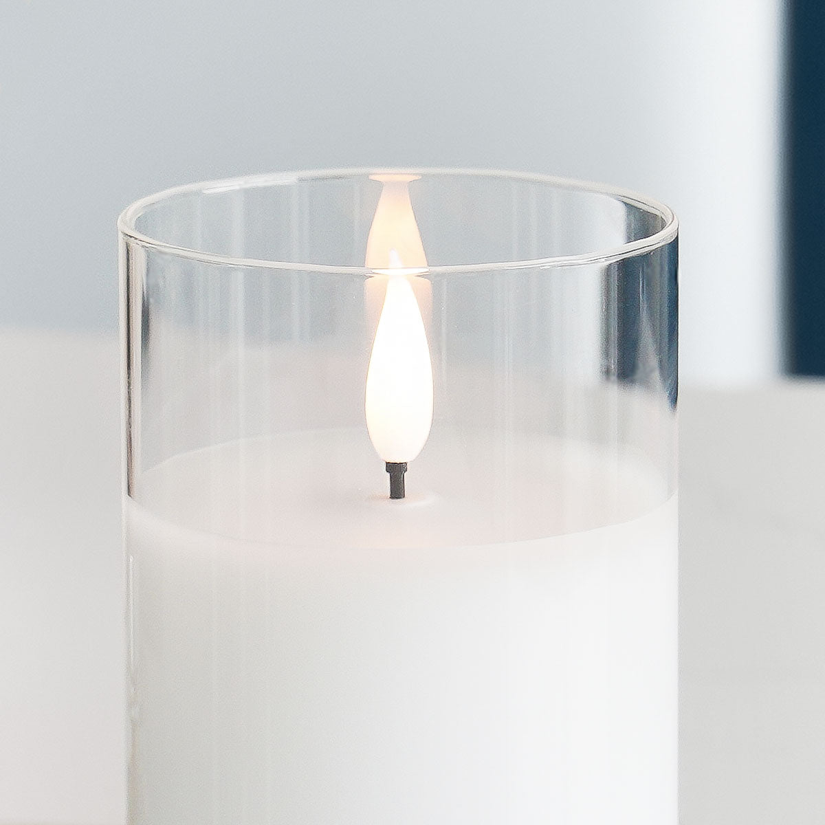 Ember™ Glass Hurricane LED Candle