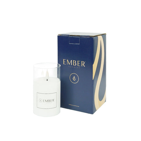 Ember™ Glass Hurricane LED Candle