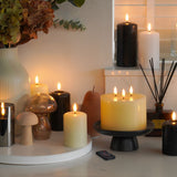 Ember™ Smoked Glass Hurricane LED Candle