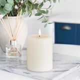 Ember™ Ivory LED Chapel Pillar Candle with Large Wax Pooling Effect