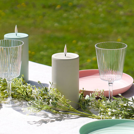 Ember™ LED Outdoor Candle Cream 15cm