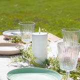 Ember™ LED Outdoor Candle White 15cm
