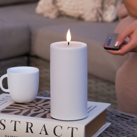 Metal Garden Stake with White Ember™ Outdoor Candle
