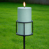 Metal Garden Stake with Green Ember™ Outdoor Candle