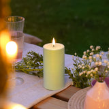 Ember™ LED Outdoor Candle Green 15cm