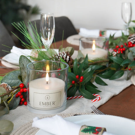 Ember™ Glass Jar LED Candle 12cm