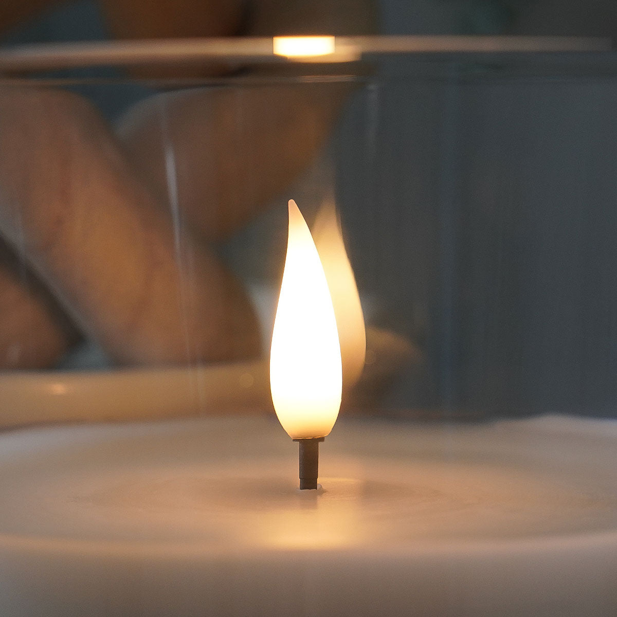 Ember™ Glass Jar LED Candle 12cm