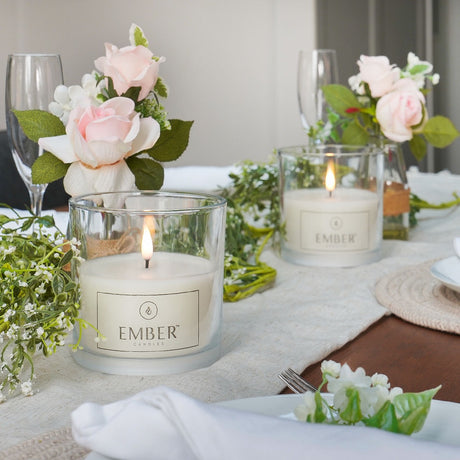 Ember™ Glass Jar LED Candle 12cm