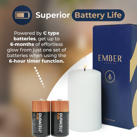 Ember™ Signature White LED Candle