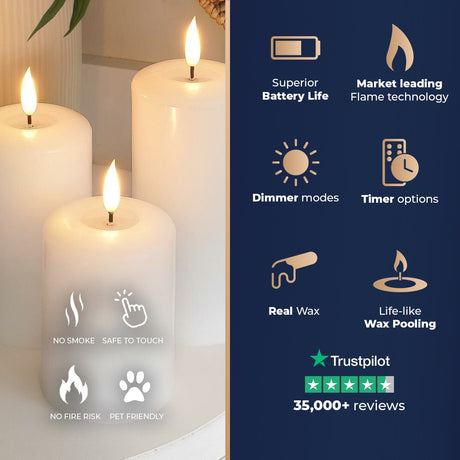 Ember™ Signature White LED Candle