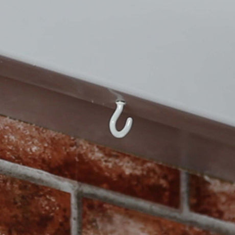 Outdoor White Cup Hooks for Walls and Ceilings, 10 Pack