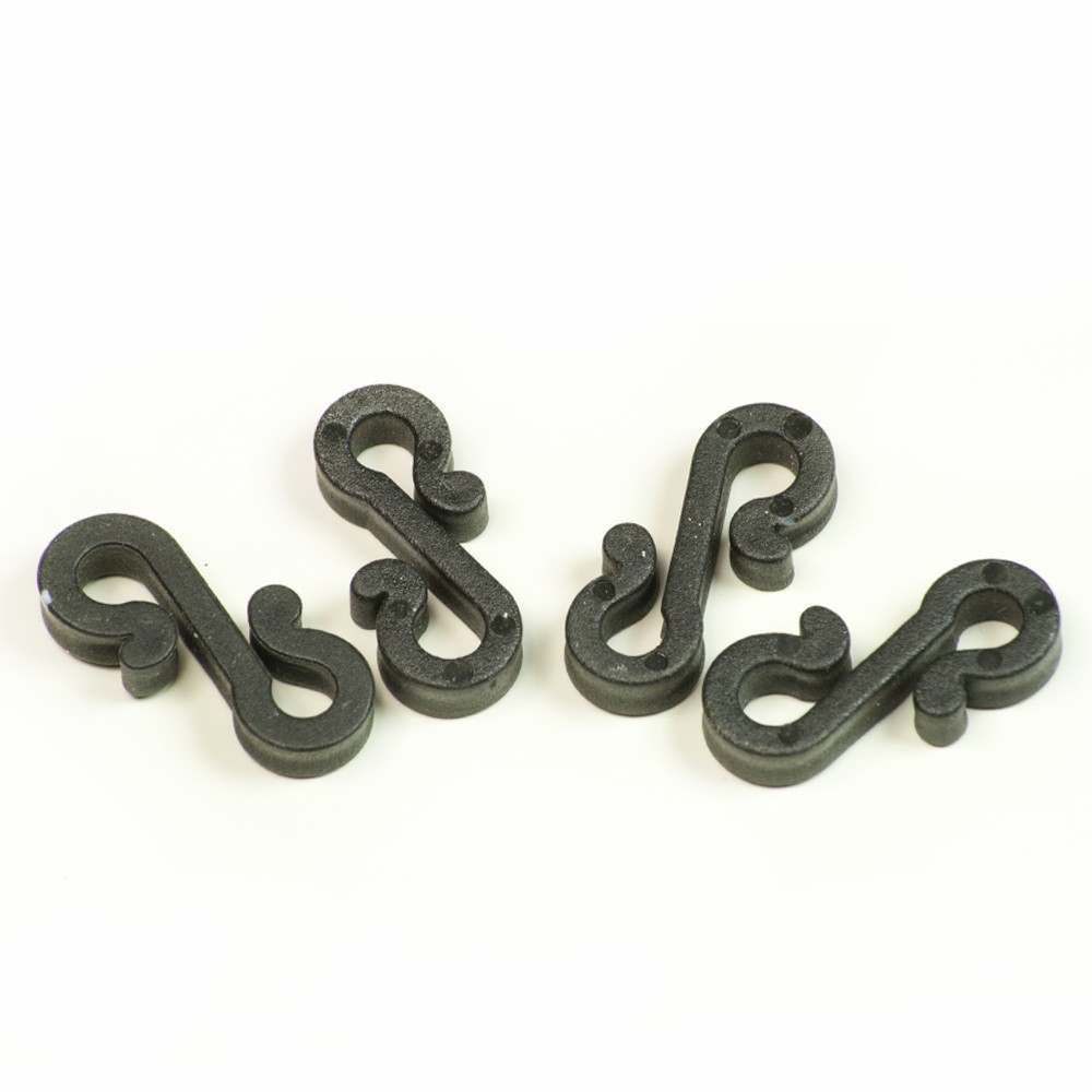 10 Pack Black 'S' Gutter Hooks for 5m Lights