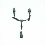 30cm Low Voltage Connectable T and Y Connector, Black, Green or White