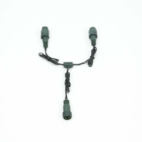 30cm Low Voltage Connectable T and Y Connector, Black, Green or White