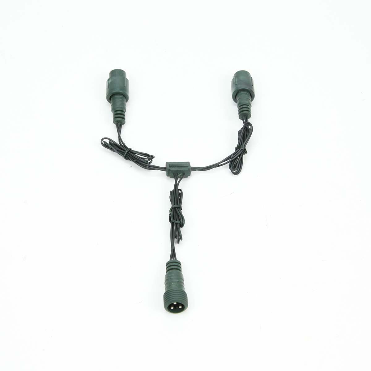 30cm Low Voltage Connectable T and Y Connector, Black, Green or White