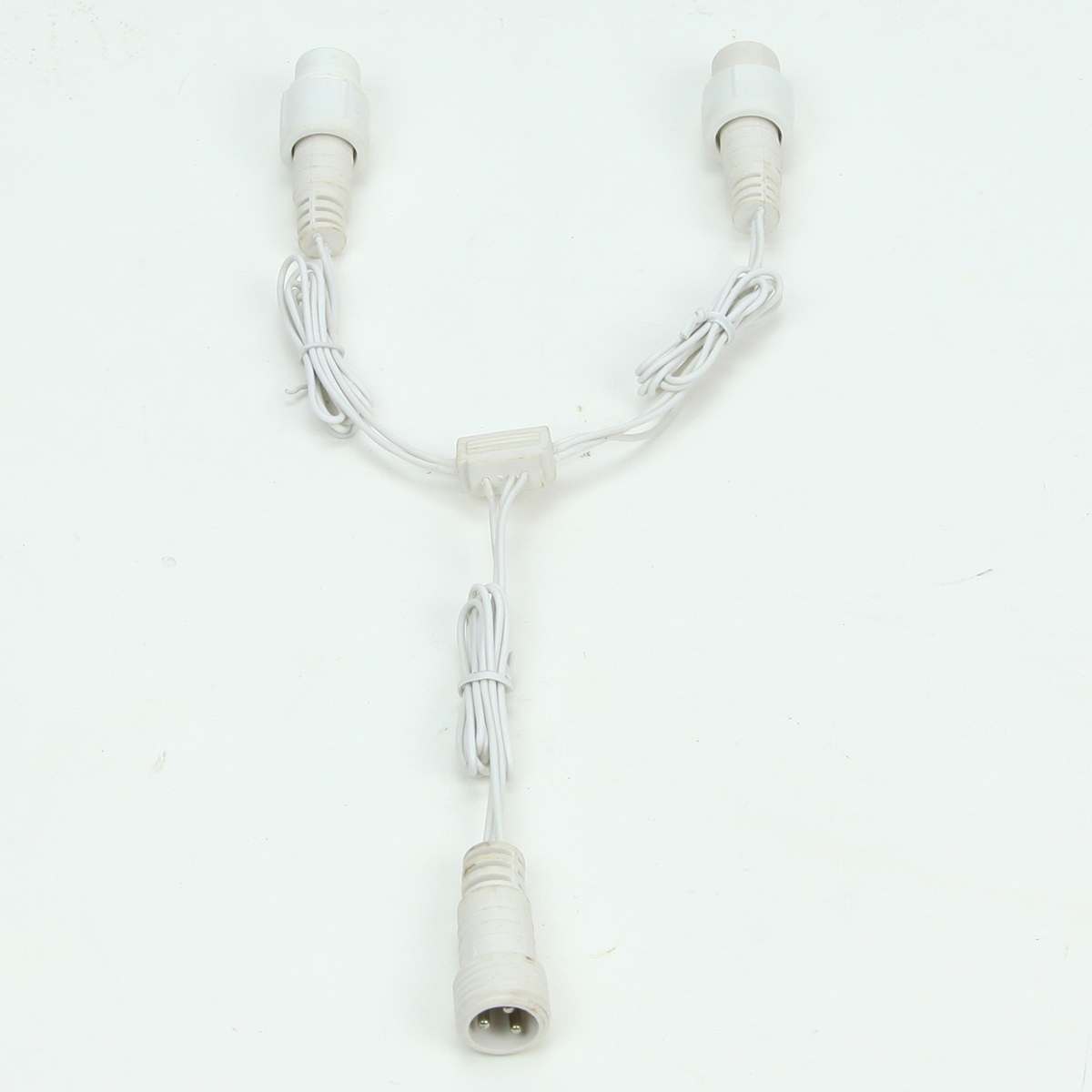 30cm Low Voltage Connectable T and Y Connector, Black, Green or White