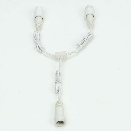 30cm Low Voltage Connectable T and Y Connector, Black, Green or White