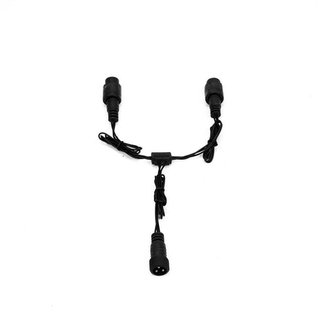 30cm Low Voltage Connectable T and Y Connector, Black, Green or White