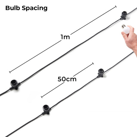 FestoonPro® E27 Connectable Black Festoon Belt