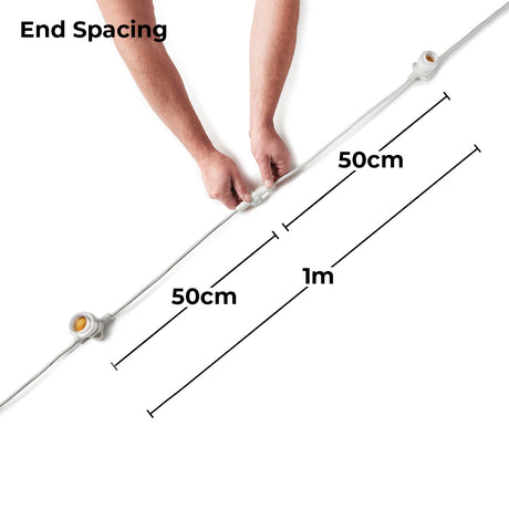 FestoonPro® E27 White Festoon Belt, Connectable