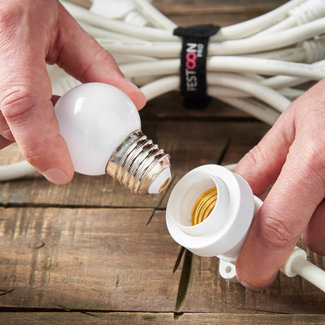 FestoonPro® E27 White Festoon Belt, Connectable