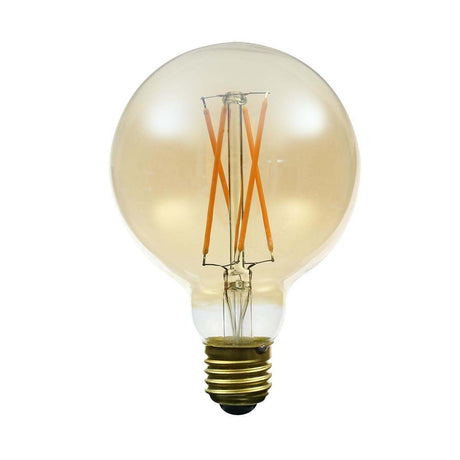 FestoonPro® 4W E27 Fully Dimmable Vintage Tinted Globe Filament Style, Warm White LED Light Bulb