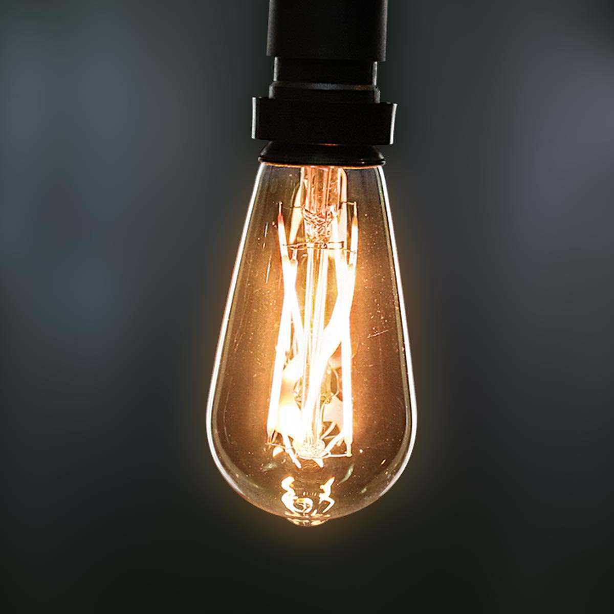 FestoonPro® 4W E27 Fully Dimmable Vintage Tinted Teardrop Filament Style, Warm White LED Light Bulb