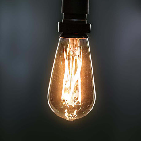 FestoonPro® 4W E27 Fully Dimmable Vintage Tinted Teardrop Filament Style, Warm White LED Light Bulb