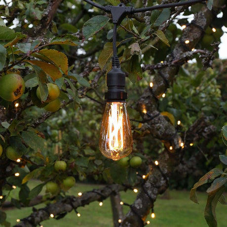 FestoonPro® 4W E27 Fully Dimmable Vintage Tinted Teardrop Filament Style, Warm White LED Light Bulb