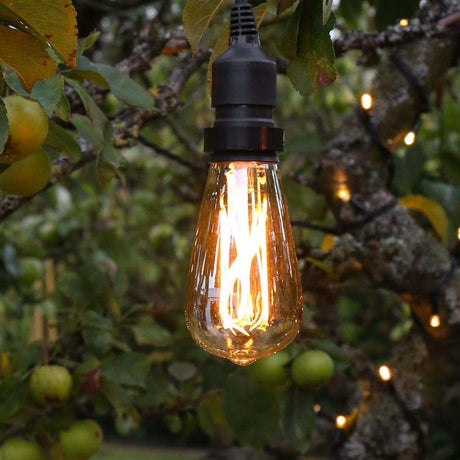 FestoonPro® 4W E27 Fully Dimmable Vintage Tinted Teardrop Filament Style, Warm White LED Light Bulb