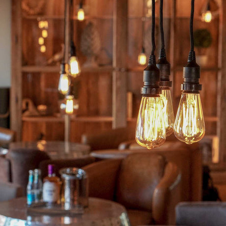 FestoonPro® 4W E27 Fully Dimmable Vintage Tinted Teardrop Filament Style, Warm White LED Light Bulb