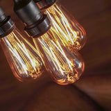 FestoonPro® 4W E27 Fully Dimmable Vintage Tinted Teardrop Filament Style, Warm White LED Light Bulb