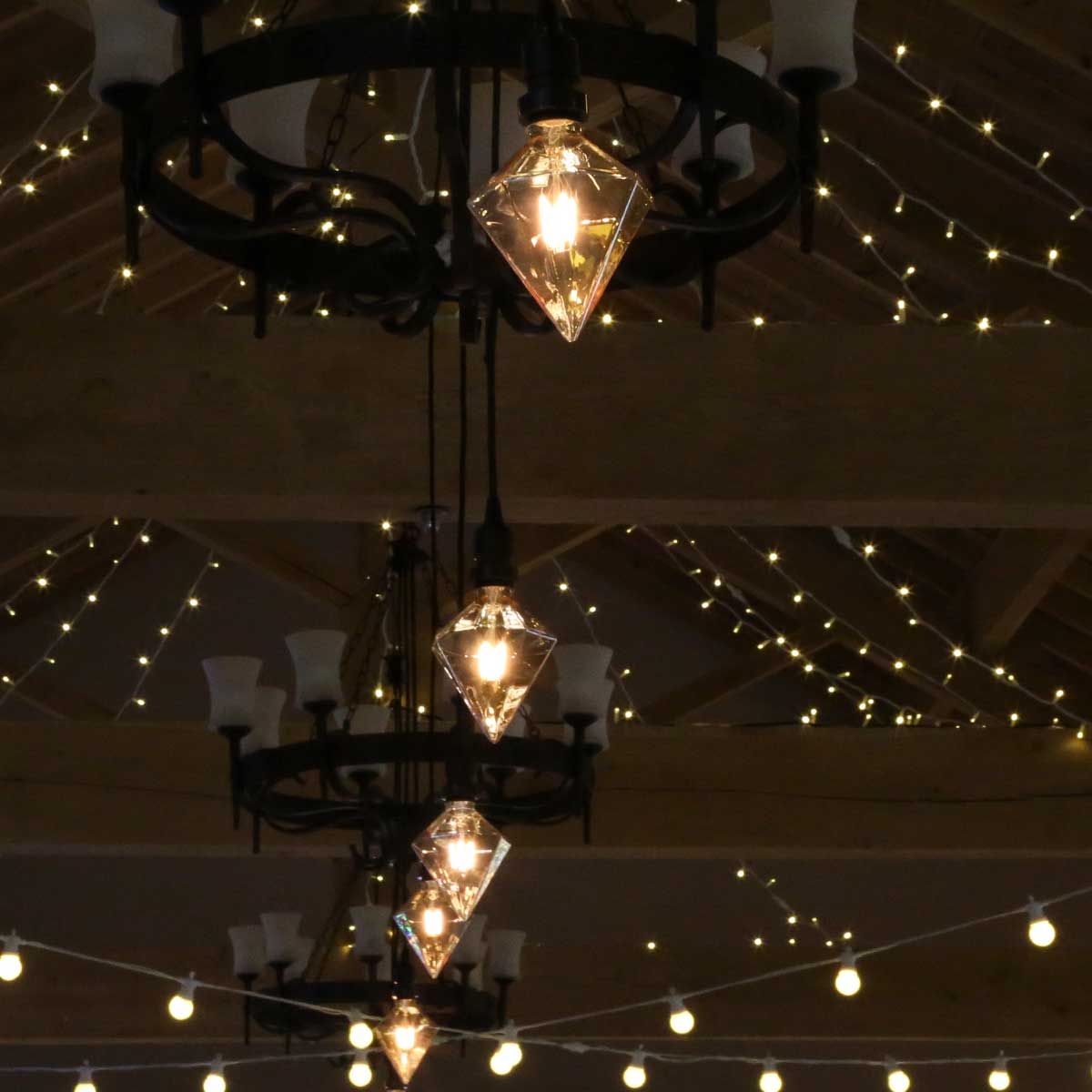 FestoonPro® 4W E27 Fully Dimmable Vintage Tinted Crystal Filament Style, Warm White LED Light Bulb