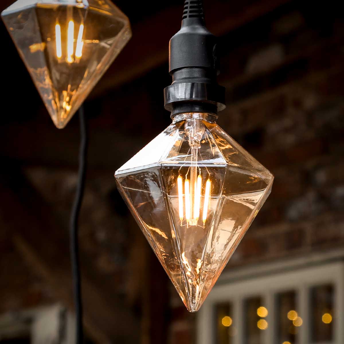 FestoonPro® 4W E27 Fully Dimmable Vintage Tinted Crystal Filament Style, Warm White LED Light Bulb
