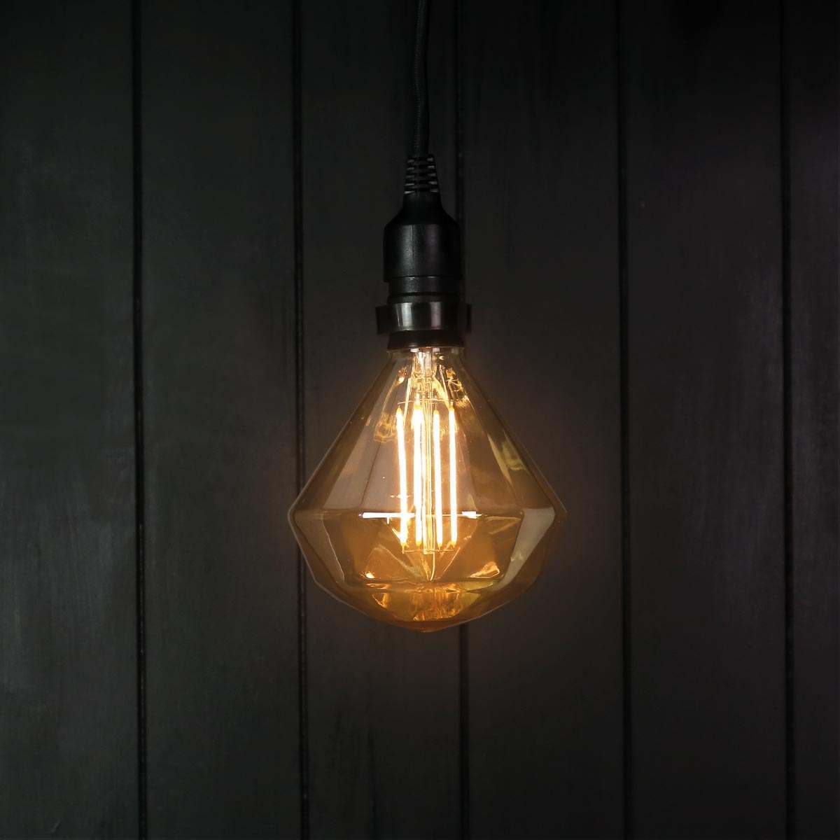FestoonPro® 4W E27 Fully Dimmable Vintage Tinted Diamond, Warm White LED Light Bulb